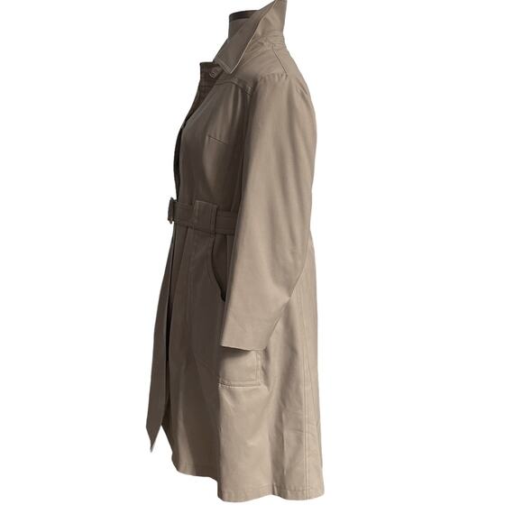 Vintage London Fog Trench Coat Zip-Out Liner Tan Belted 60s-70s Size 18.5 - Picture 4 of 16